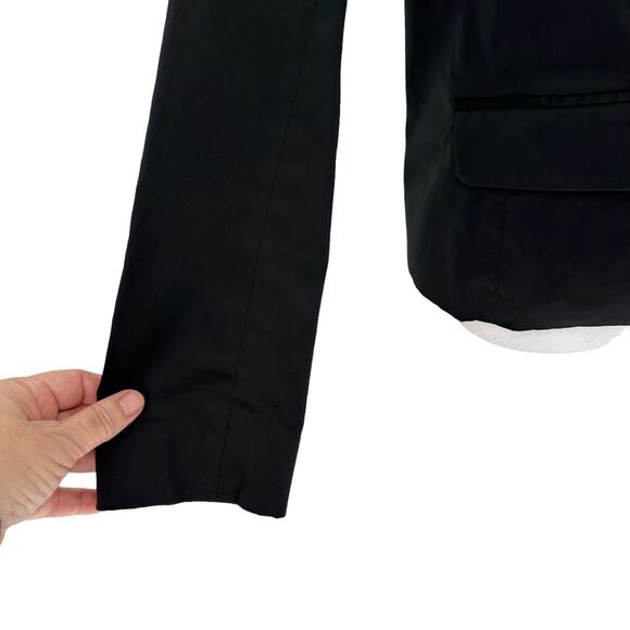 Vintage Y2K Liz Claiborne Black Lined Button Front Blazer Size Petite 12 - Picture 4 of 12